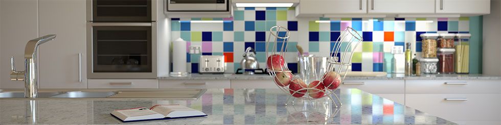 Kitchen Rendered in Iray